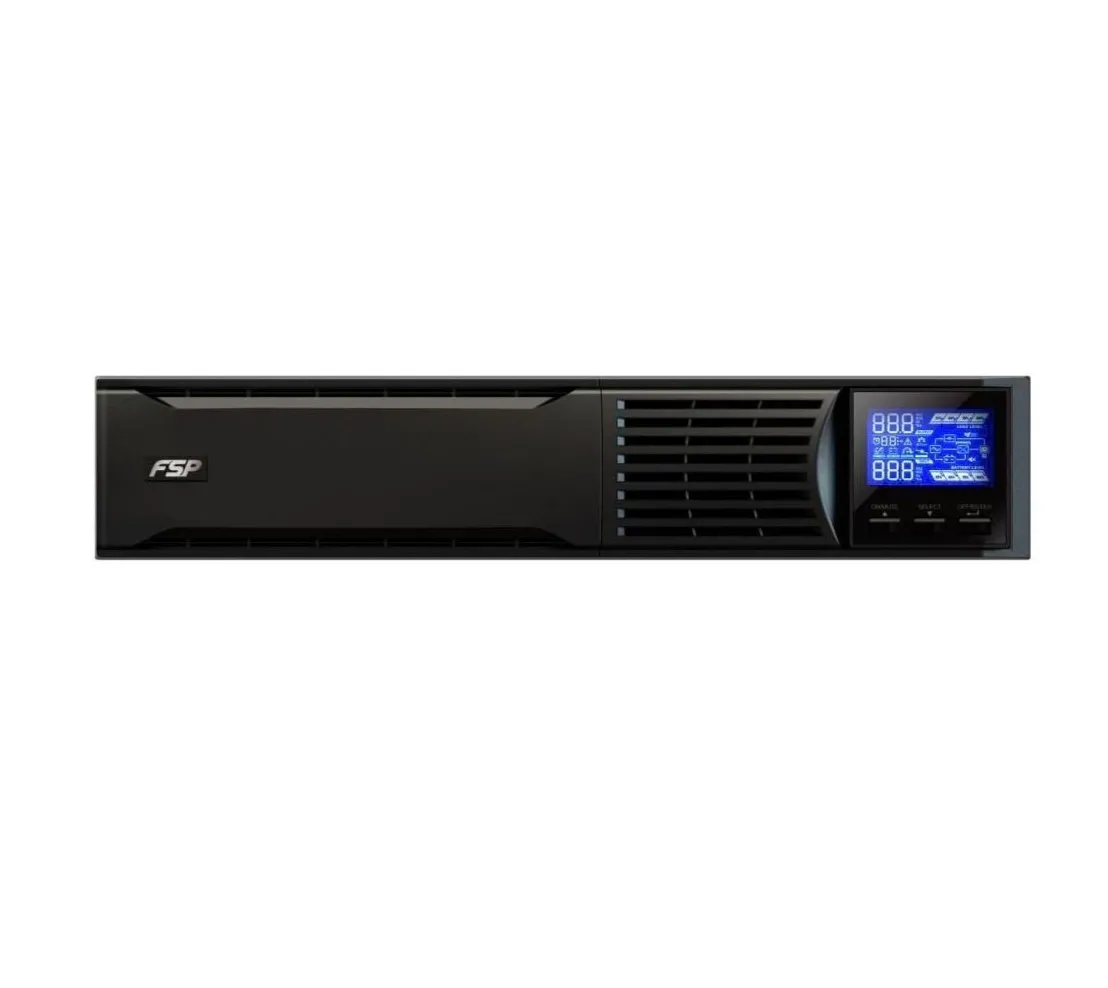 Джерело безперебійного живлення FSP Champ 3K RM, 3000VA/2700W, RT2U, LCD, USB, 6xС13